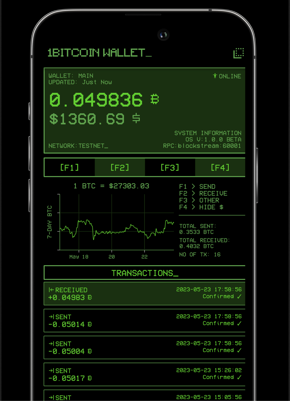 1Bitcoin Wallet screenshot 1