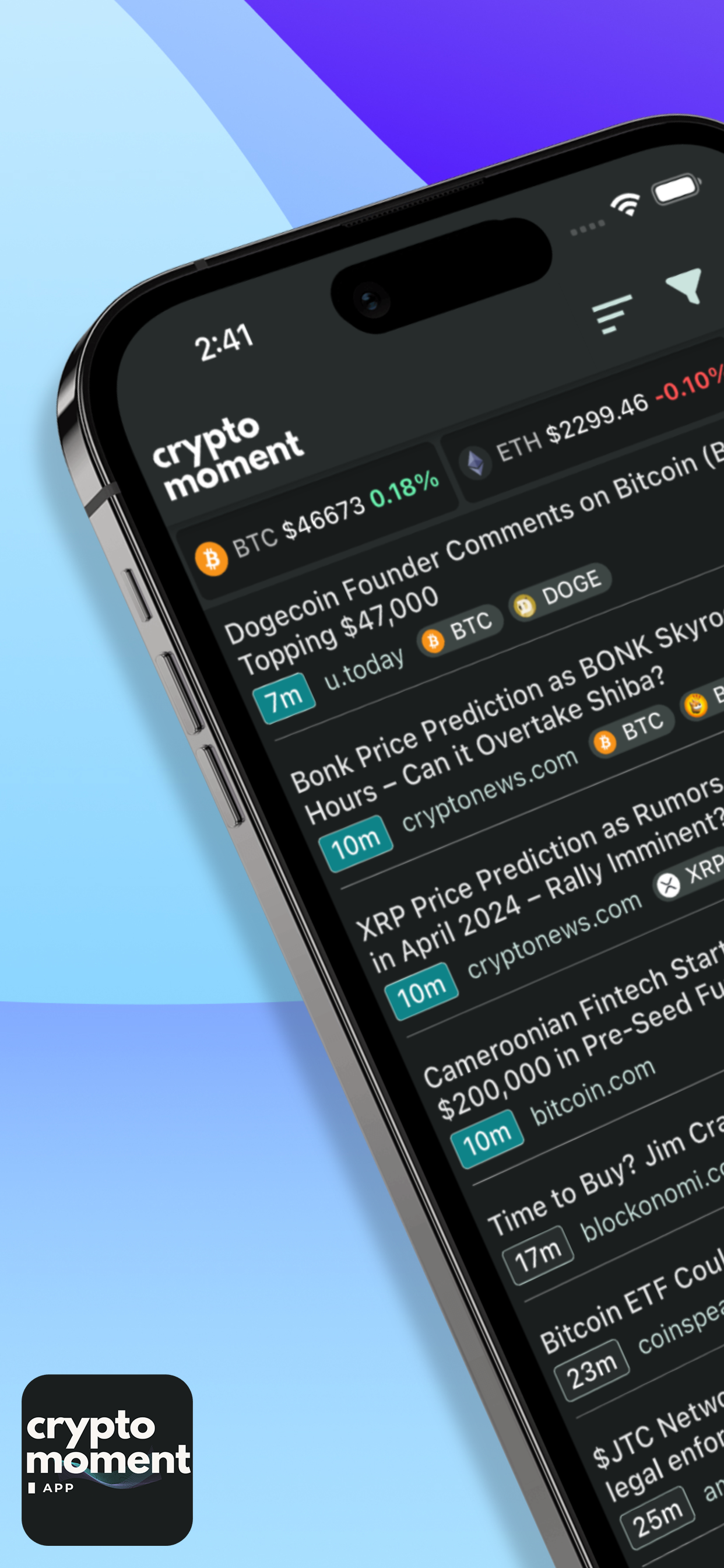 Crypto Moment screenshot 1